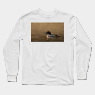 Loon with chick Long Sleeve T-Shirt